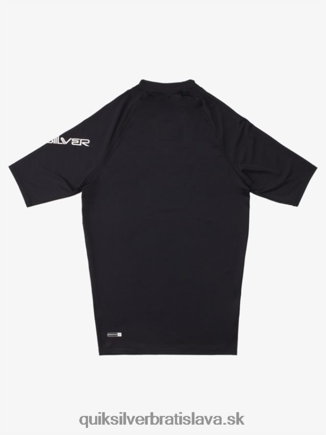 all time short sleeve upf 50 rashguard Quiksilver muži B80HXR1265 čierna