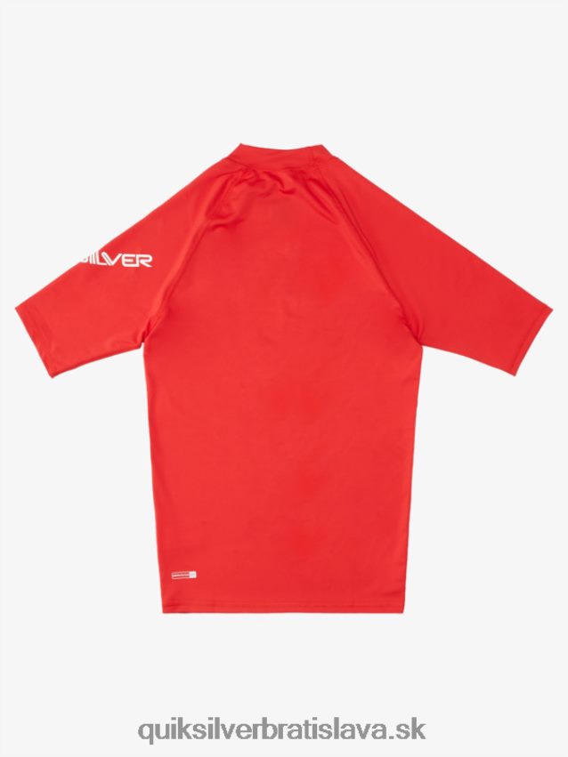 all time short sleeve upf 50 rashguard Quiksilver muži B80HXR1266 quik červená