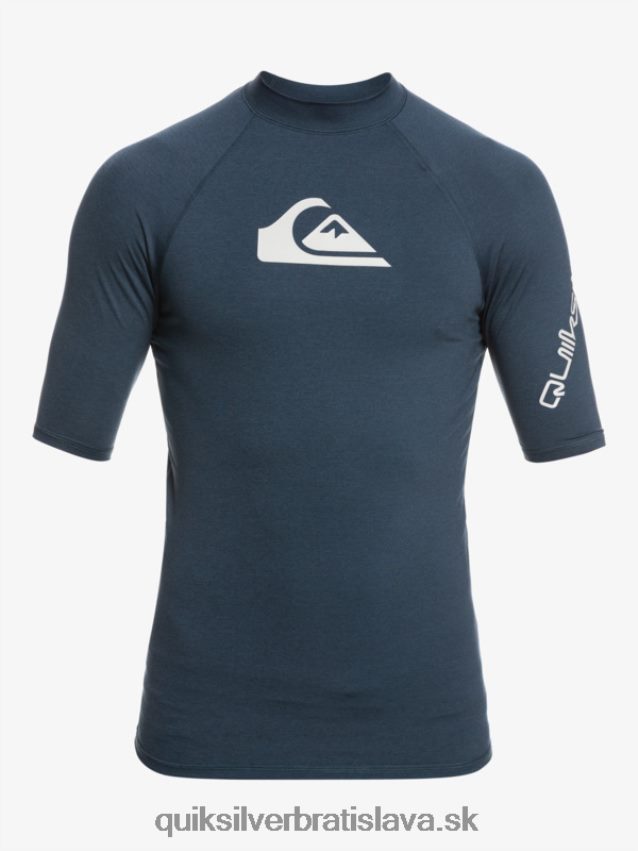 all time short sleeve upf 50 rashguard Quiksilver muži B80HXR812 námornícke sako vres
