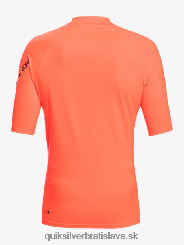 all time short sleeve upf 50 rashguard Quiksilver muži B80HXR813 ohnivý koral
