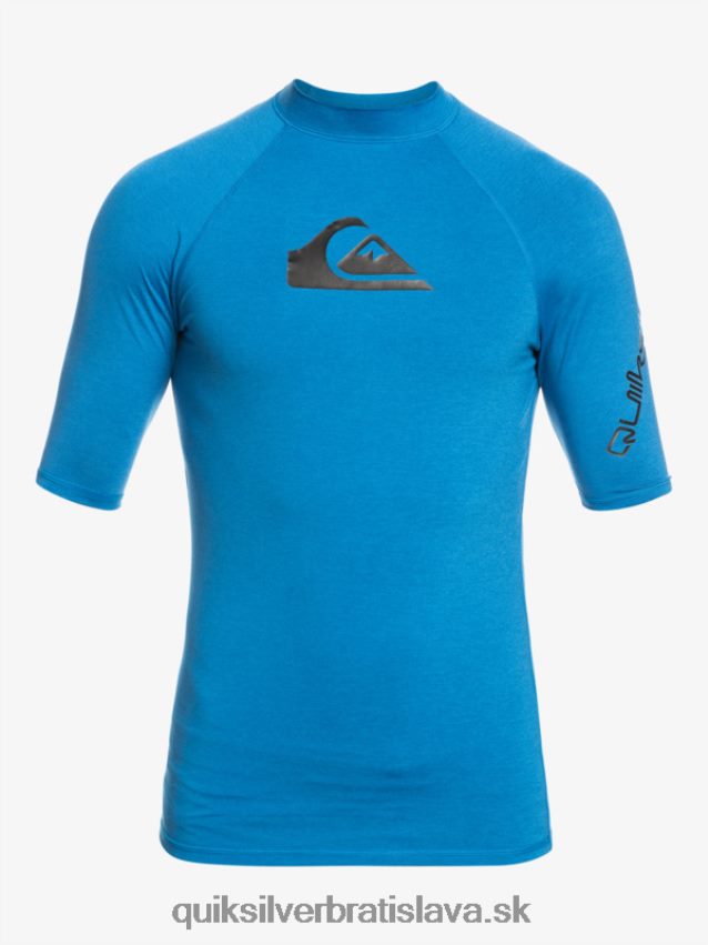 all time short sleeve upf 50 rashguard Quiksilver muži B80HXR814 šnorchlovať modrý vres