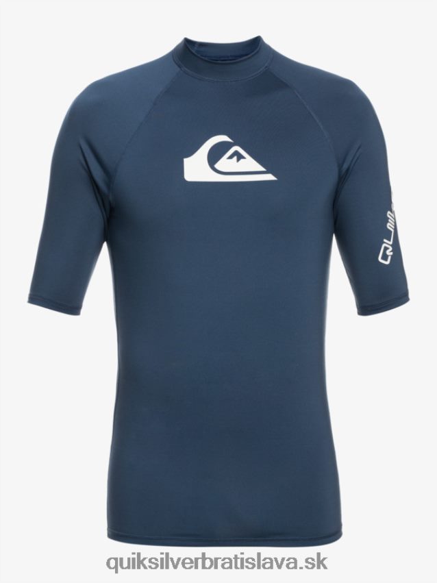 all time short sleeve upf 50 rashguard Quiksilver muži B80HXR815 insígnie modrá