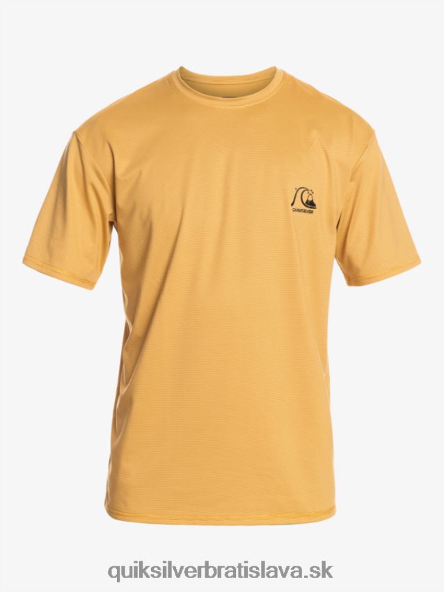 dedičné vresové tričko na surfovanie s krátkym rukávom upf 50 Quiksilver muži B80HXR1127 pšeničný vres