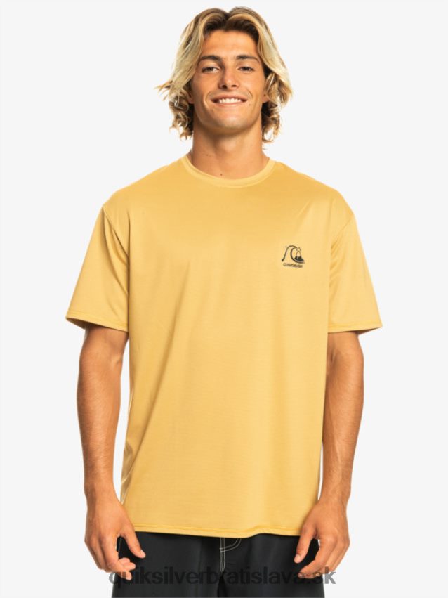 dedičné vresové tričko na surfovanie s krátkym rukávom upf 50 Quiksilver muži B80HXR1127 pšeničný vres