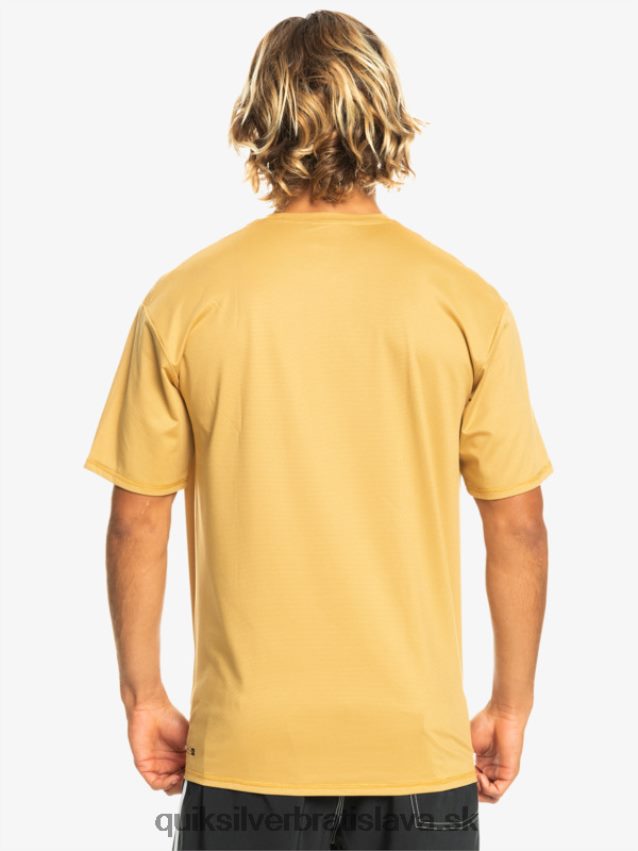 dedičné vresové tričko na surfovanie s krátkym rukávom upf 50 Quiksilver muži B80HXR1127 pšeničný vres