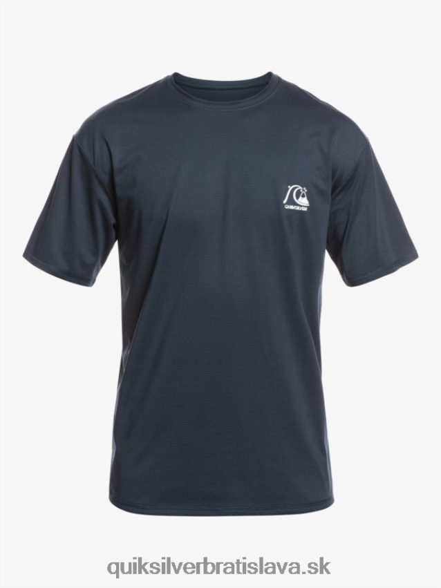 dedičné vresové tričko na surfovanie s krátkym rukávom upf 50 Quiksilver muži B80HXR1129 polnočný námornícky vres