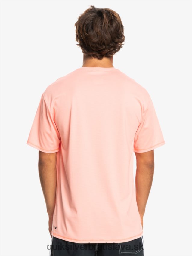 dedičné vresové tričko na surfovanie s krátkym rukávom upf 50 Quiksilver muži B80HXR1130 čerstvý lososový vres