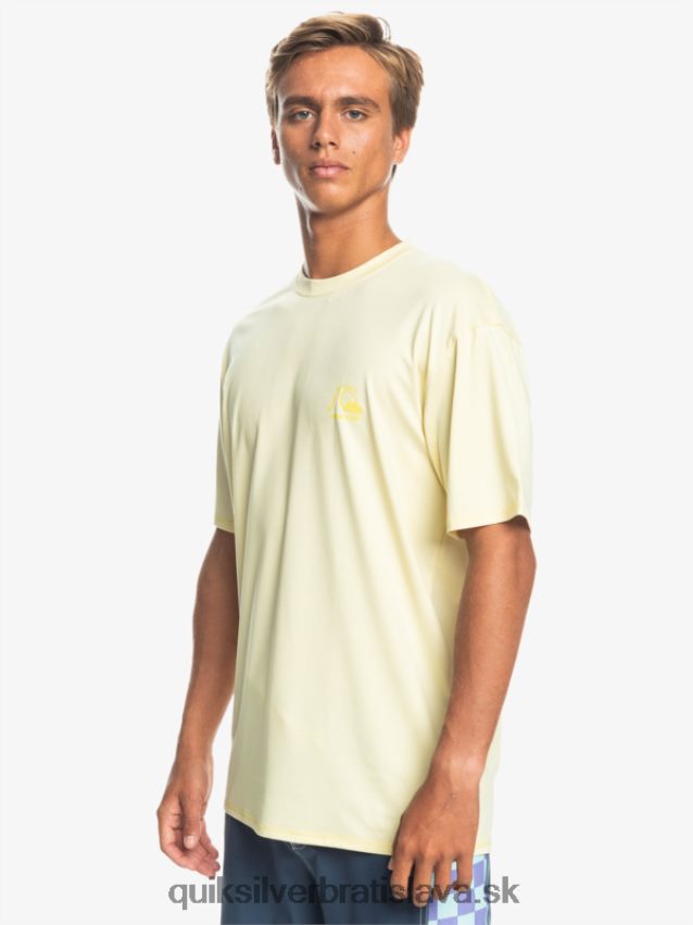 dedičné vresové tričko na surfovanie s krátkym rukávom upf 50 Quiksilver muži B80HXR1131 bledý banánový vres