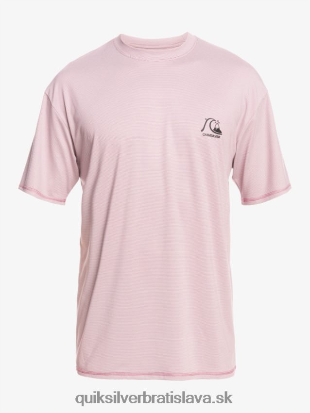 dedičné vresové tričko na surfovanie s krátkym rukávom upf 50 Quiksilver muži B80HXR1132 prašný vres orchideový