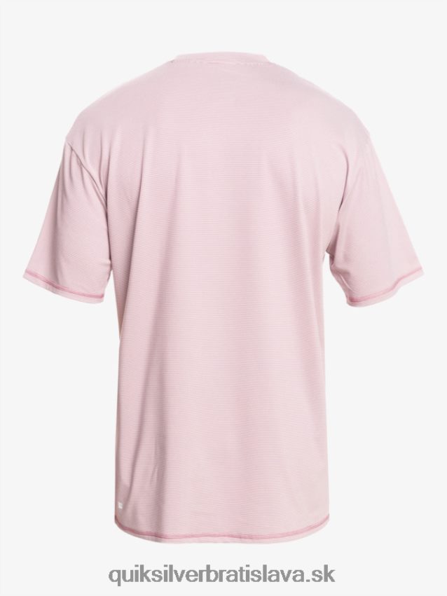 dedičné vresové tričko na surfovanie s krátkym rukávom upf 50 Quiksilver muži B80HXR1132 prašný vres orchideový