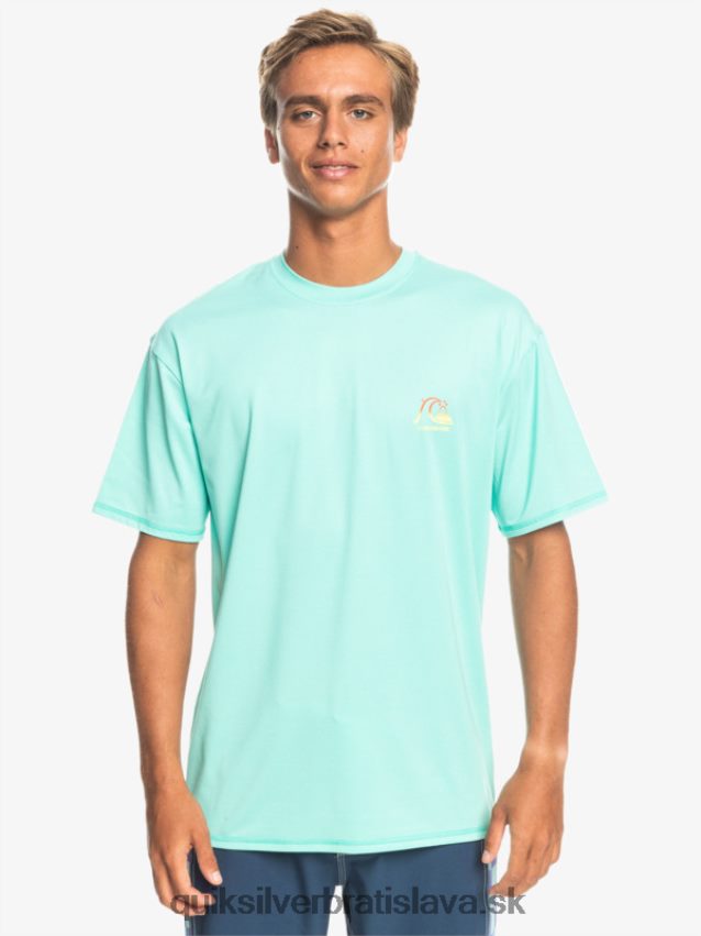 dedičné vresové tričko na surfovanie s krátkym rukávom upf 50 Quiksilver muži B80HXR1133 bazén zelený vres