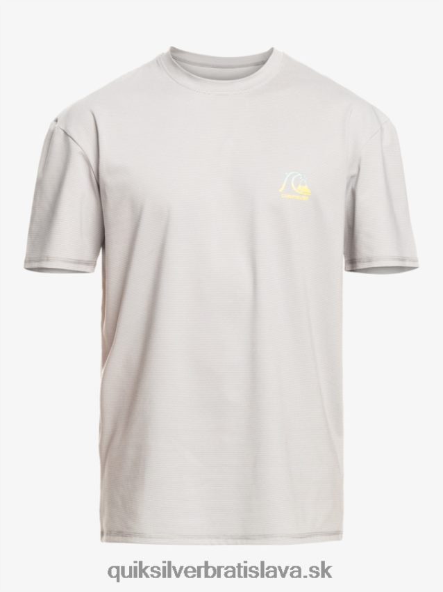 dedičné vresové tričko na surfovanie s krátkym rukávom upf 50 Quiksilver muži B80HXR1134 vres so snehom