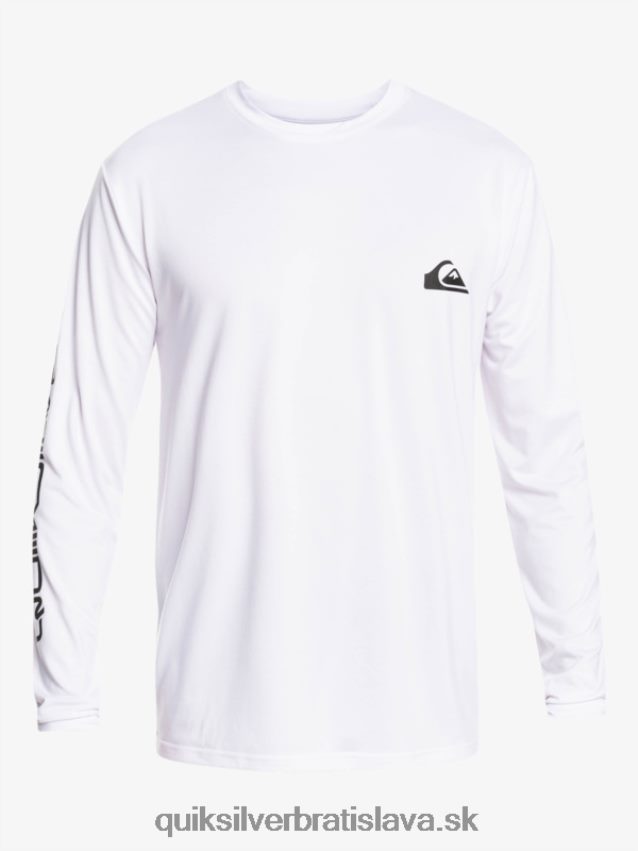 omni session tričko na surf s dlhým rukávom upf 50 Quiksilver muži B80HXR401 biely