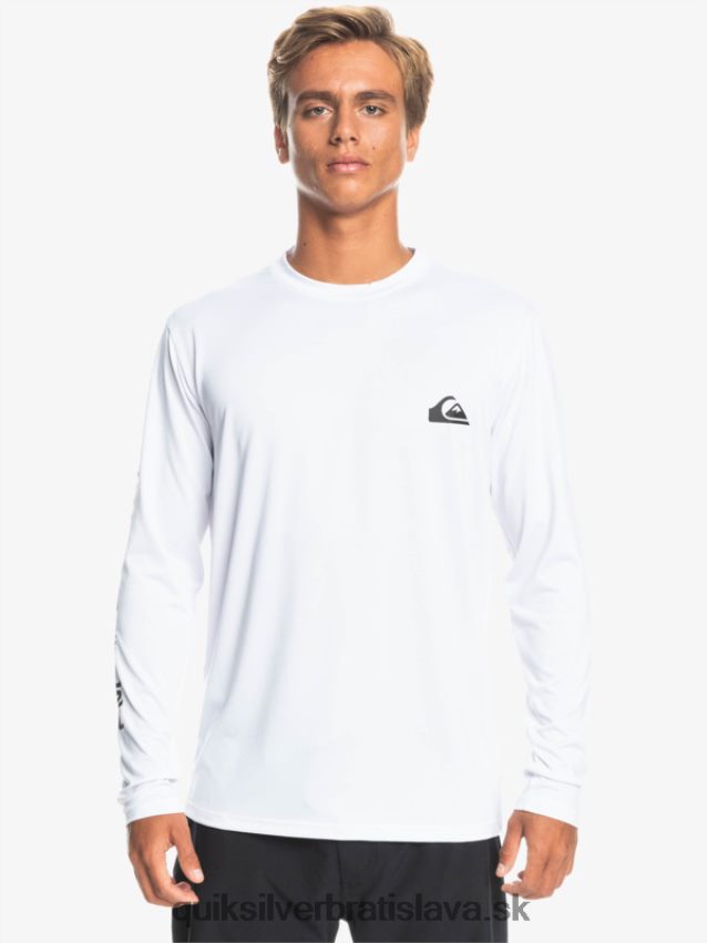 omni session tričko na surf s dlhým rukávom upf 50 Quiksilver muži B80HXR401 biely