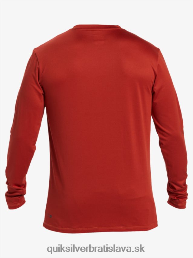 omni session tričko na surf s dlhým rukávom upf 50 Quiksilver muži B80HXR403 červený okr