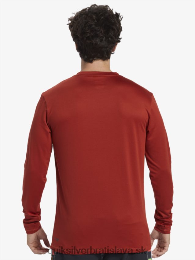 omni session tričko na surf s dlhým rukávom upf 50 Quiksilver muži B80HXR403 červený okr