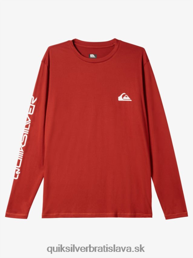 omni session tričko na surf s dlhým rukávom upf 50 Quiksilver muži B80HXR403 červený okr