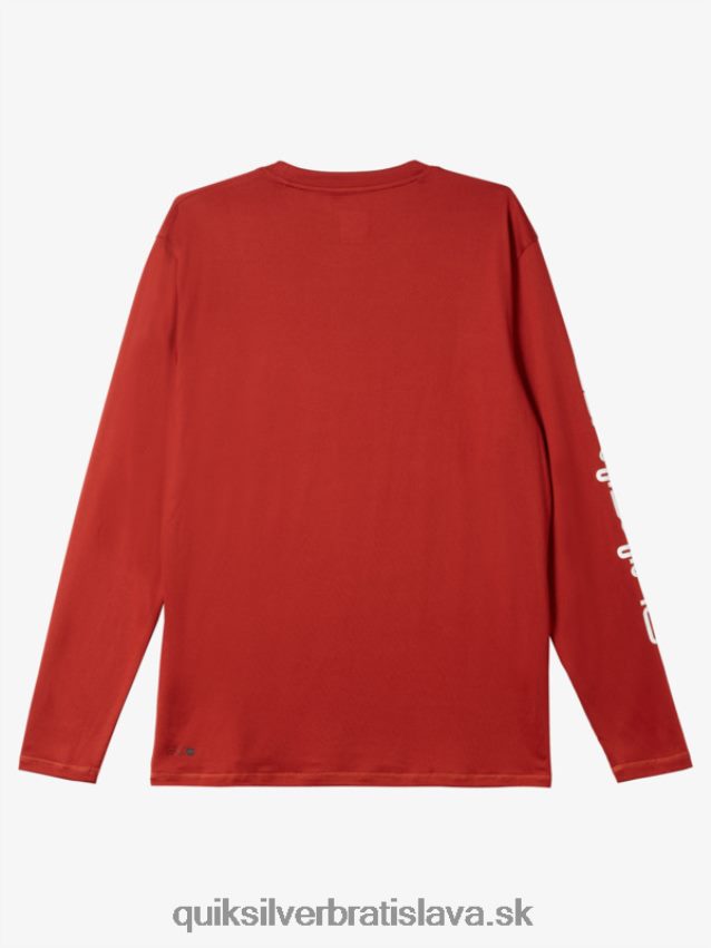 omni session tričko na surf s dlhým rukávom upf 50 Quiksilver muži B80HXR403 červený okr