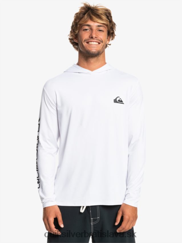 omni session upf 50 surfové tričko s dlhým rukávom Quiksilver muži B80HXR769 biely