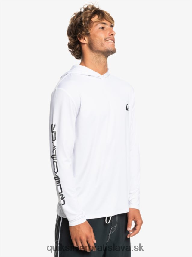 omni session upf 50 surfové tričko s dlhým rukávom Quiksilver muži B80HXR769 biely