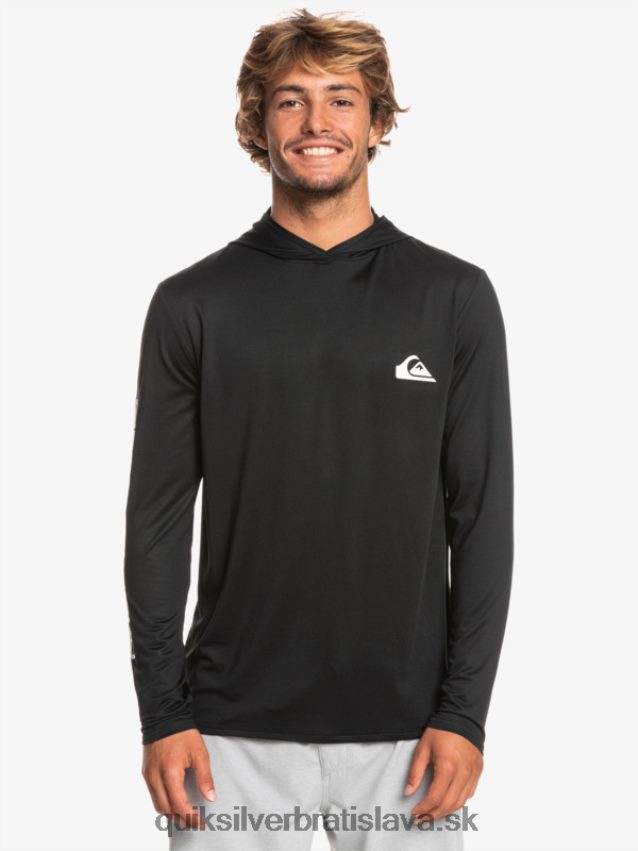 omni session upf 50 surfové tričko s dlhým rukávom Quiksilver muži B80HXR773 čierna