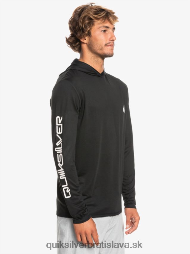omni session upf 50 surfové tričko s dlhým rukávom Quiksilver muži B80HXR773 čierna