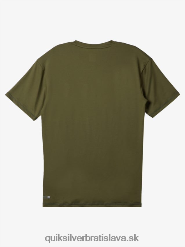 omni session upf 50 surfové tričko s krátkym rukávom Quiksilver muži B80HXR538 štvorlístok