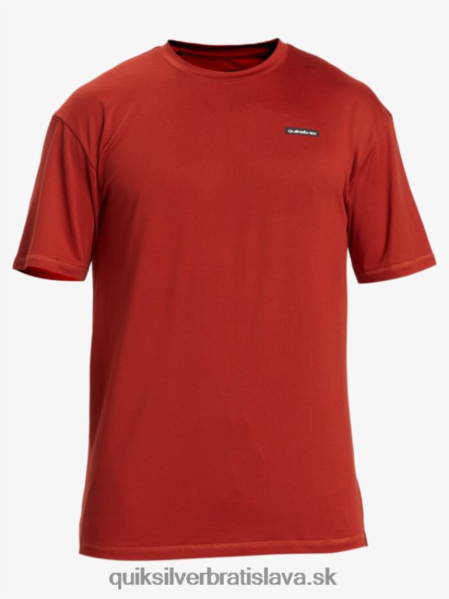 omni session upf 50 surfové tričko s krátkym rukávom Quiksilver muži B80HXR539 červený okr