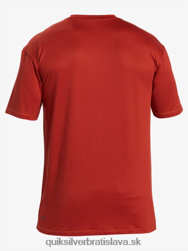 omni session upf 50 surfové tričko s krátkym rukávom Quiksilver muži B80HXR539 červený okr