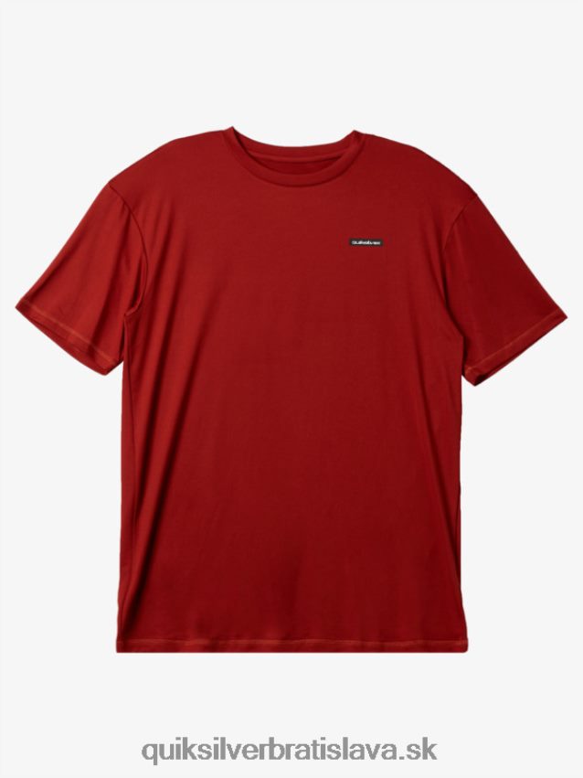 omni session upf 50 surfové tričko s krátkym rukávom Quiksilver muži B80HXR539 červený okr