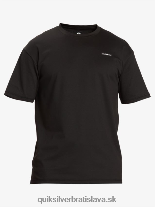 omni session upf 50 surfové tričko s krátkym rukávom Quiksilver muži B80HXR543 čierna