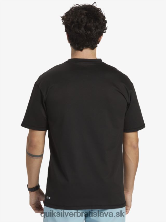 omni session upf 50 surfové tričko s krátkym rukávom Quiksilver muži B80HXR543 čierna