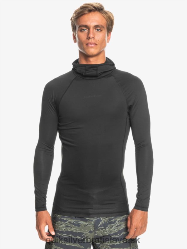 storm tripper dlhý rukáv rashguard Quiksilver muži B80HXR1836 čierna