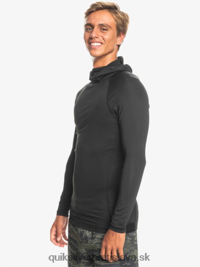 storm tripper dlhý rukáv rashguard Quiksilver muži B80HXR1836 čierna
