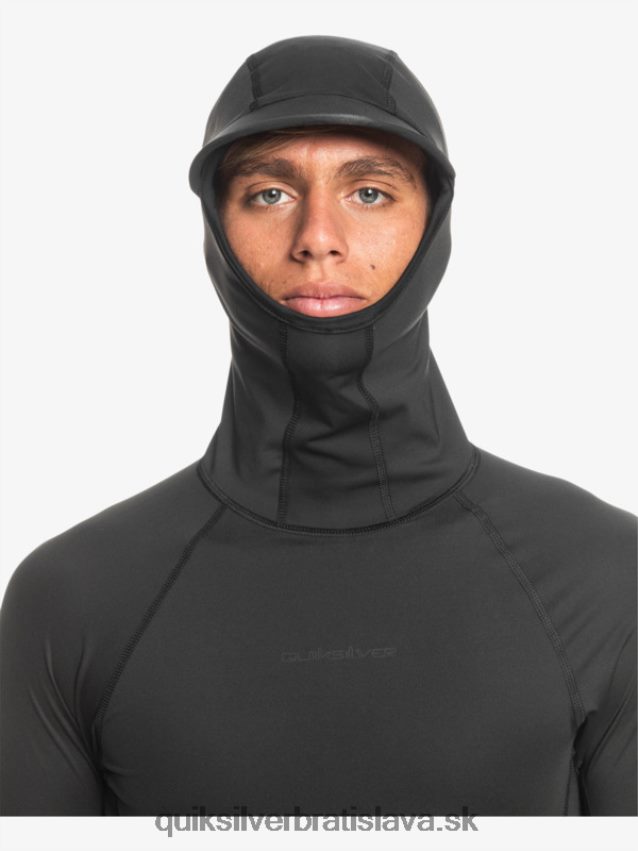 storm tripper dlhý rukáv rashguard Quiksilver muži B80HXR1836 čierna
