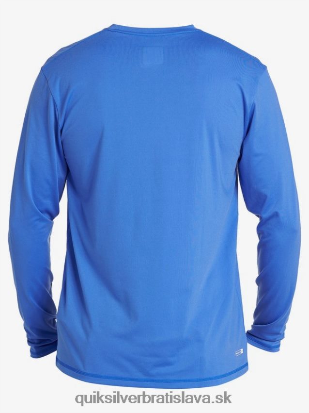 surfové tričko s pevným pruhom a dlhým rukávom upf 50 Quiksilver muži B80HXR1584 oslnivá modrá