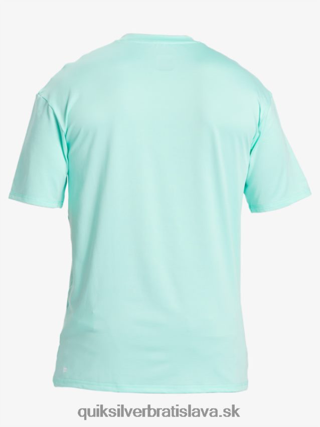 surfové tričko s pevným pruhom a krátkym rukávom upf 50 Quiksilver muži B80HXR886 plážové sklo