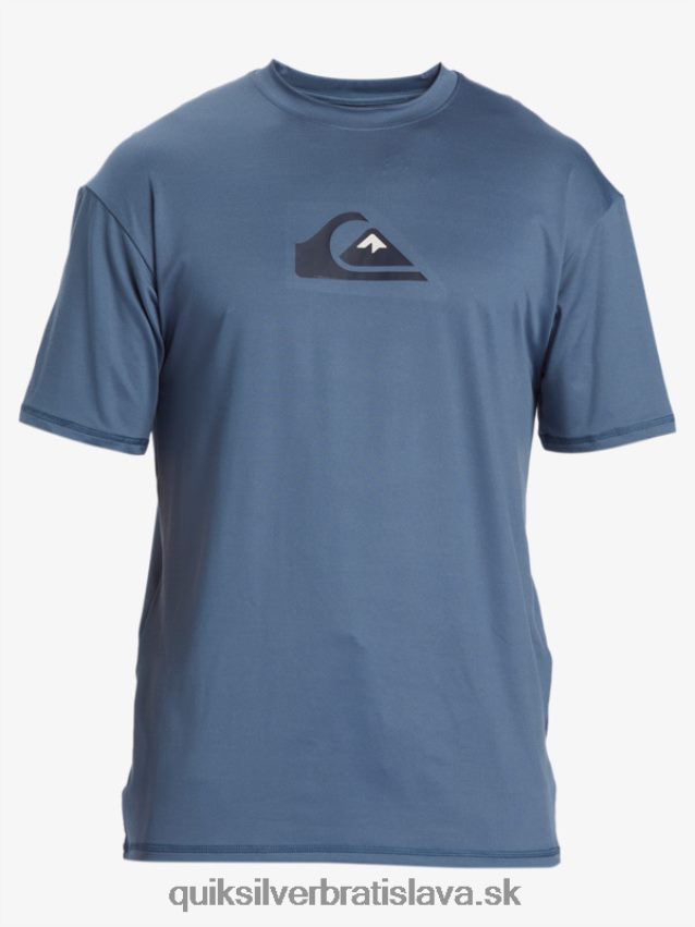 surfové tričko s pevným pruhom a krátkym rukávom upf 50 Quiksilver muži B80HXR888 Beringovo more