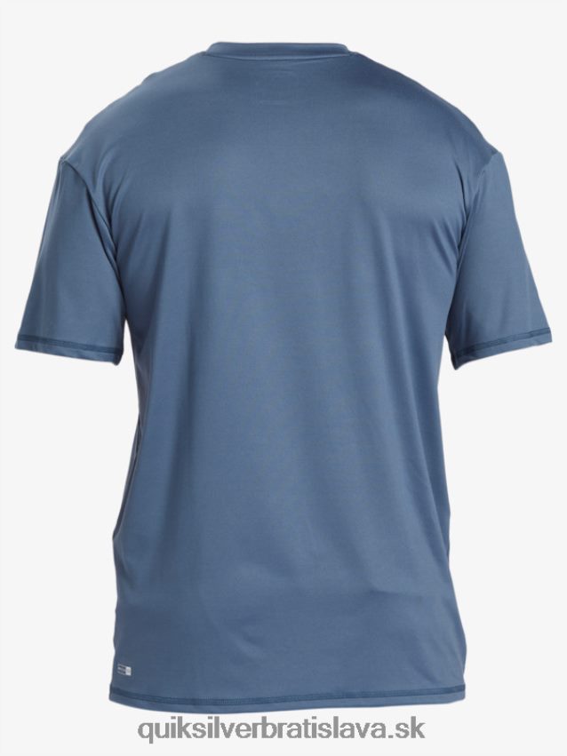 surfové tričko s pevným pruhom a krátkym rukávom upf 50 Quiksilver muži B80HXR888 Beringovo more