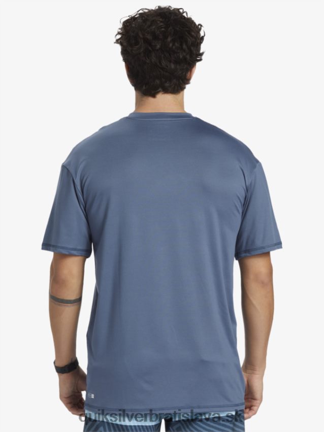 surfové tričko s pevným pruhom a krátkym rukávom upf 50 Quiksilver muži B80HXR888 Beringovo more