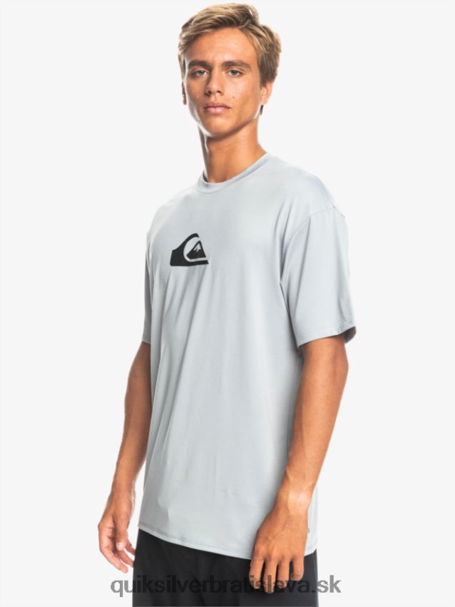 surfové tričko s pevným pruhom a krátkym rukávom upf 50 Quiksilver muži B80HXR890 fujavica