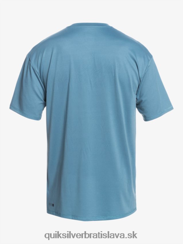 surfové tričko s pevným pruhom a krátkym rukávom upf 50 Quiksilver muži B80HXR891 provensálsky