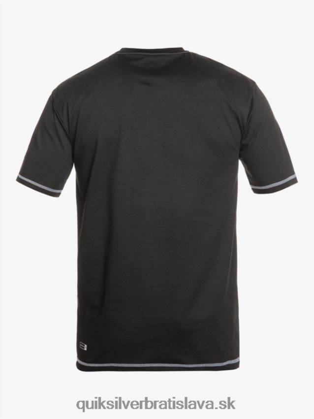 surfové tričko saturn s krátkym rukávom upf 50 Quiksilver muži B80HXR587 čierna