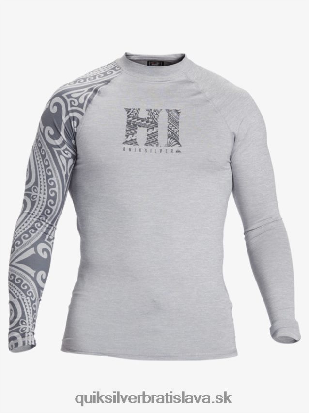 surfovacie tričko s dlhým rukávom, hawaii big island upf 50 Quiksilver muži B80HXR922 vres so snehom