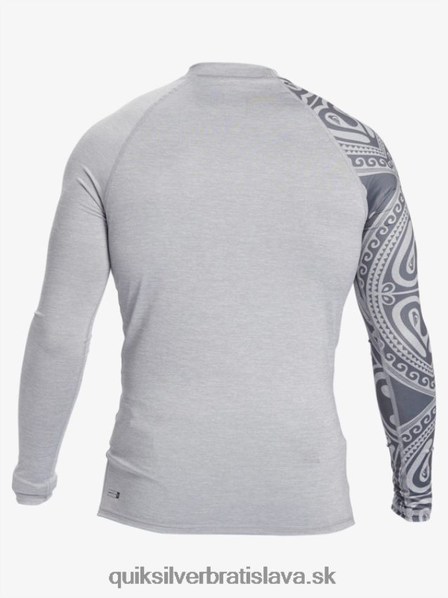 surfovacie tričko s dlhým rukávom, hawaii big island upf 50 Quiksilver muži B80HXR922 vres so snehom