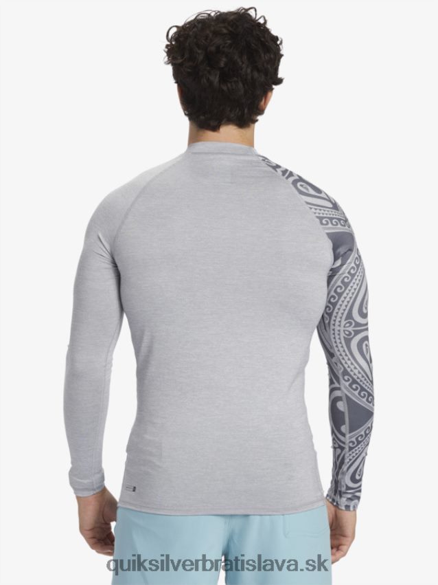surfovacie tričko s dlhým rukávom, hawaii big island upf 50 Quiksilver muži B80HXR922 vres so snehom