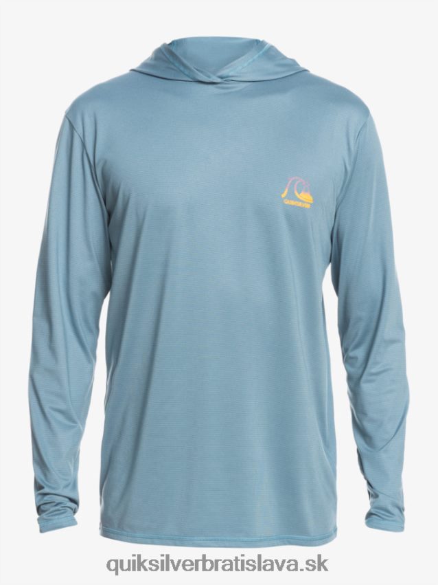 surfovacie tričko s kapucňou a dlhým rukávom upf 50 Quiksilver muži B80HXR1834 provinčný modrý vres