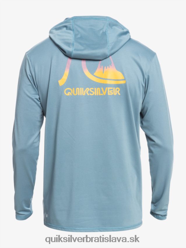 surfovacie tričko s kapucňou a dlhým rukávom upf 50 Quiksilver muži B80HXR1834 provinčný modrý vres