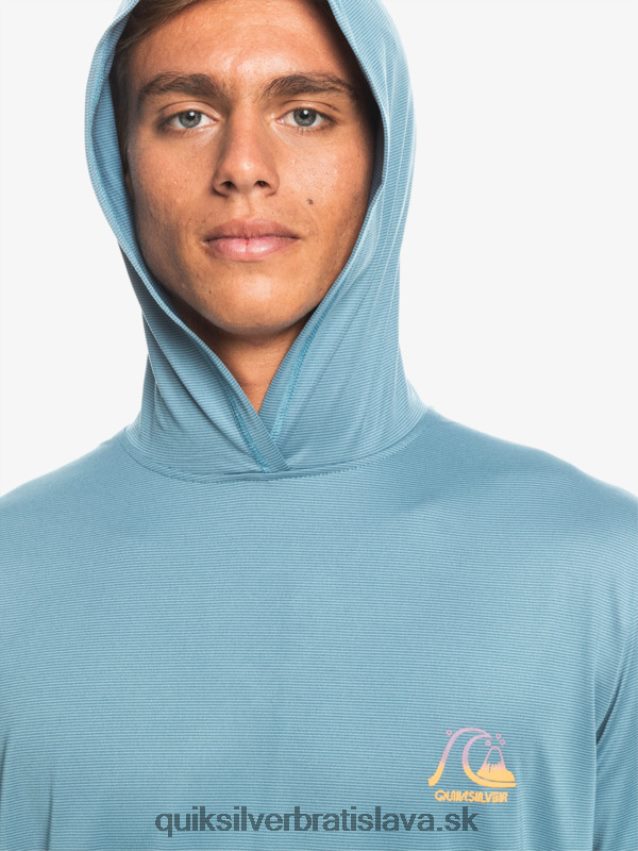 surfovacie tričko s kapucňou a dlhým rukávom upf 50 Quiksilver muži B80HXR1834 provinčný modrý vres