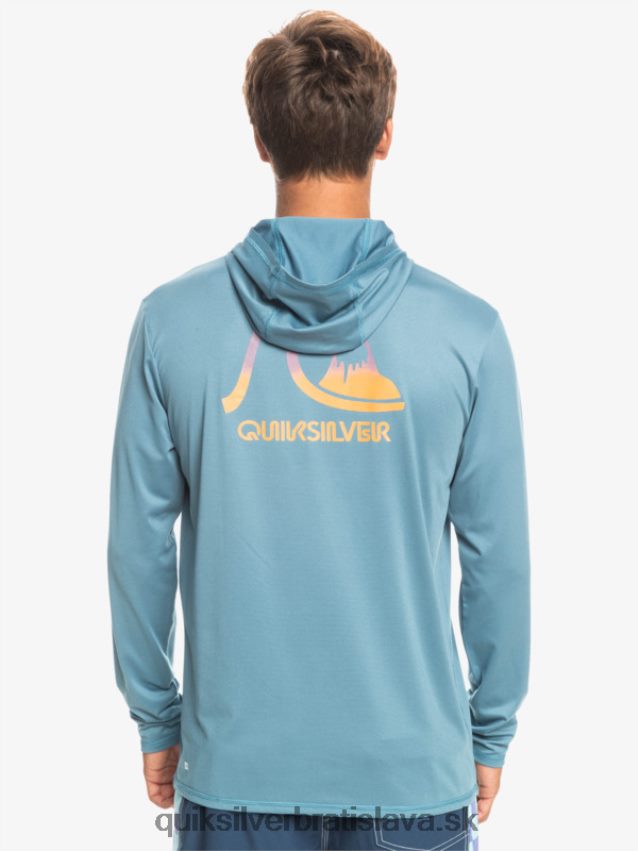 surfovacie tričko s kapucňou a dlhým rukávom upf 50 Quiksilver muži B80HXR1834 provinčný modrý vres